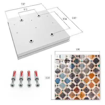 Wall mounted key cabinet A colorful mosaic full of life