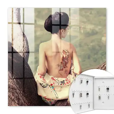 Key cabinet Harmony of nature tree tattoo