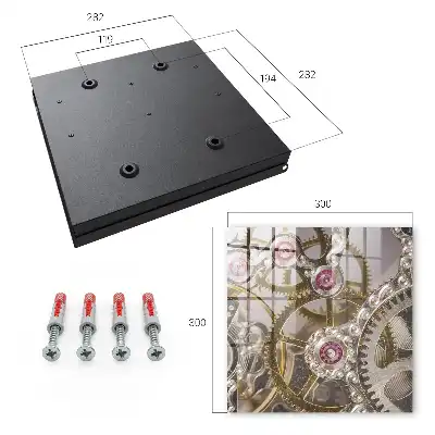 Wall mounted key box Mechanical elegance with colorful accents