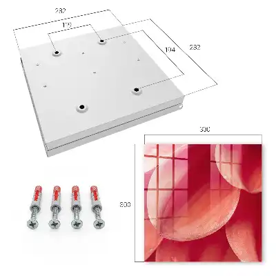 Key box for home Floral intimacy in warm colors
