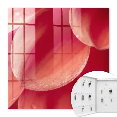 Key box for home Floral intimacy in warm colors