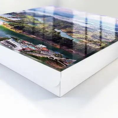 Decorative key box Green islands of blue waters