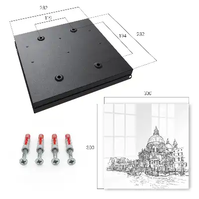 Wall mounted key box Venice gondola lines
