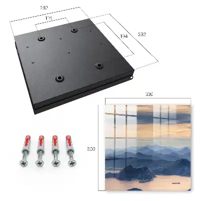 Decorative key box Mountain landscape over the water