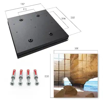 Wall mounted key box Sea cave with a blue sea