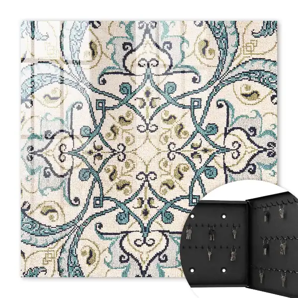 Key box for home Turquoise beige ornament