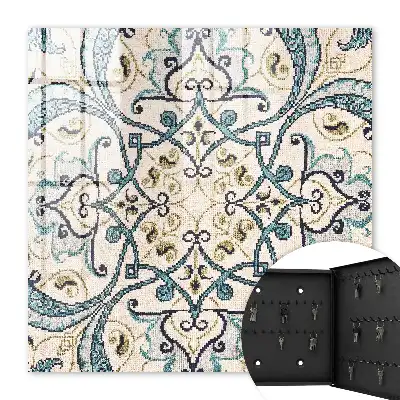 Key box for home Turquoise beige ornament