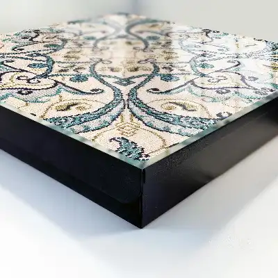 Key box for home Turquoise beige ornament