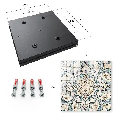 Key box for home Turquoise beige ornament