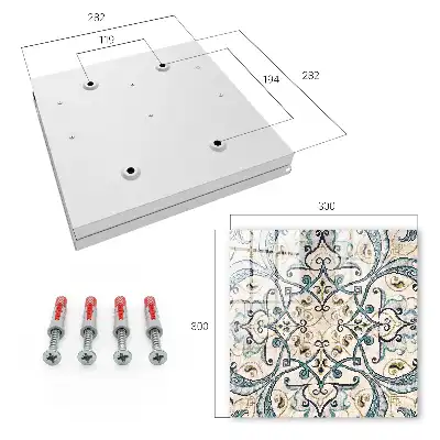 Key box for home Turquoise beige ornament
