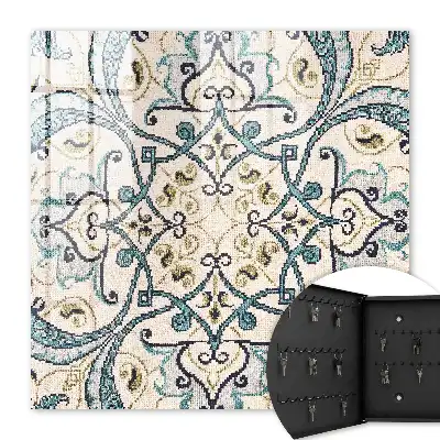 Key box for home Turquoise beige ornament