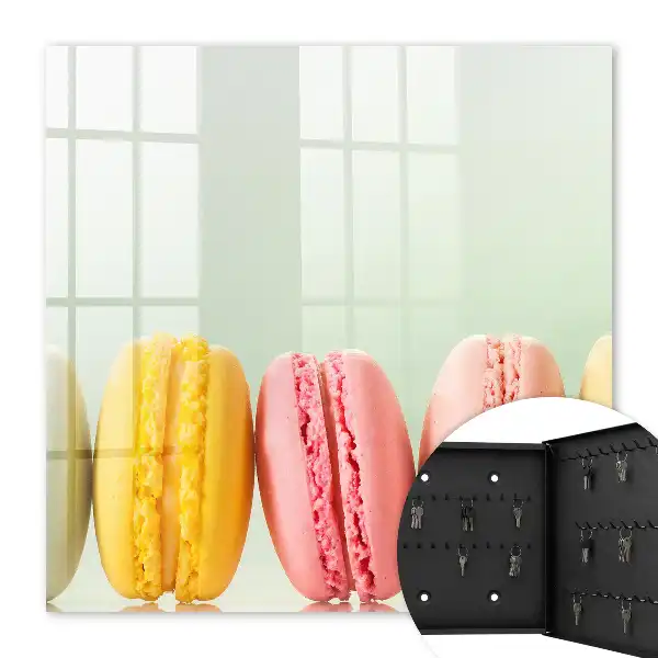 Key cabinet Colorful delicacies in a pastel background