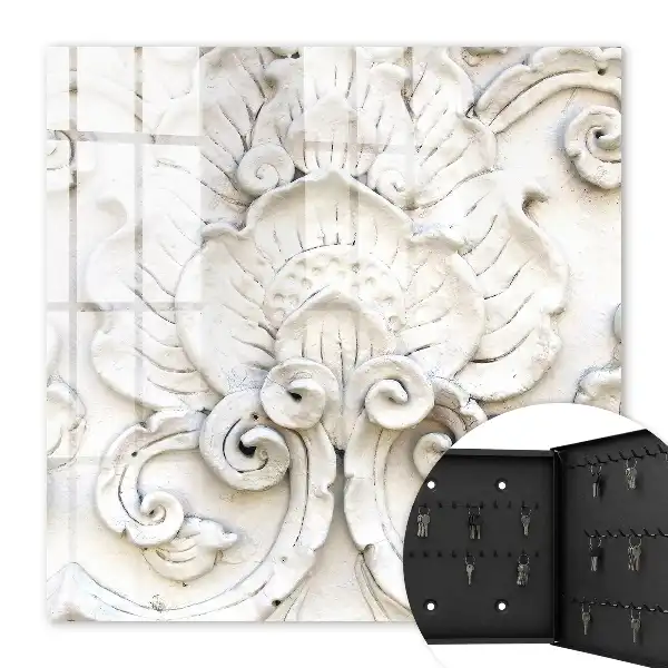 Wall mounted key box Floral ornaments with a motif