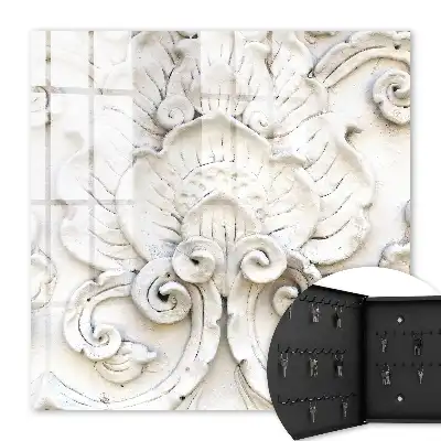 Wall mounted key box Floral ornaments with a motif
