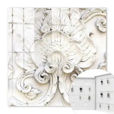 Wall mounted key box Floral ornaments with a motif
