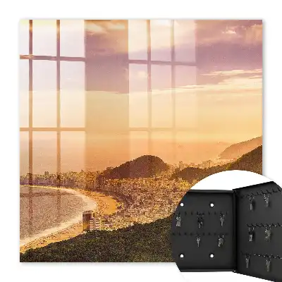 Key box for home Urban harmony at sunset