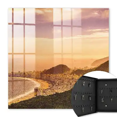Key box for home Urban harmony at sunset