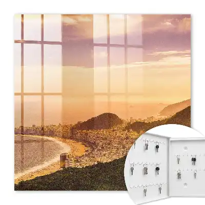 Key box for home Urban harmony at sunset