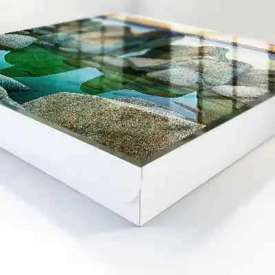 Decorative key box Mountain tranquility sunset