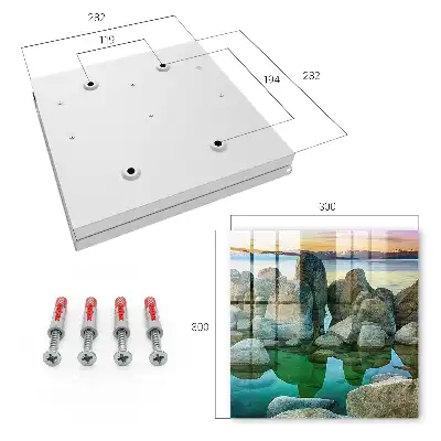 Decorative key box Mountain tranquility sunset