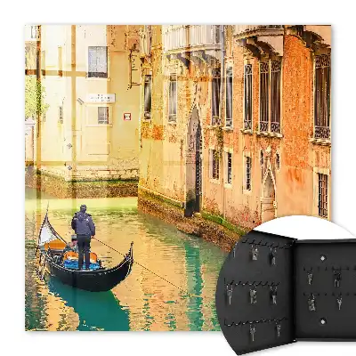 Key cabinet A Venetian canal with buildings in the background