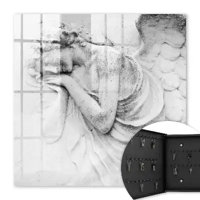 Key box for home Angelic relief of an angel in marble
