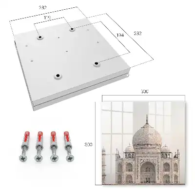 Decorative key box A majestic building with finesse decorations
