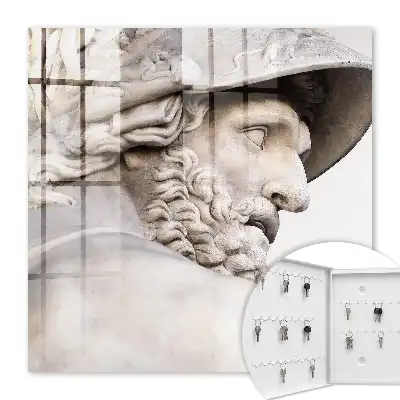 Wall mounted key cabinet Antique elegance of majestic details