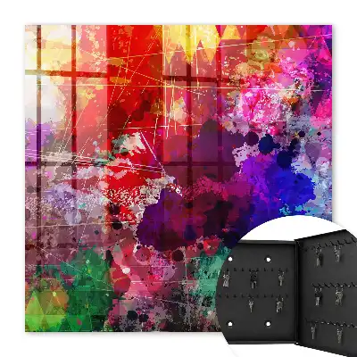Wall mounted key box Colorful expression, intensity of composition
