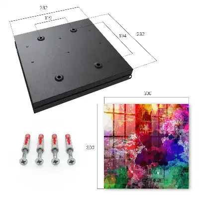 Wall mounted key box Colorful expression, intensity of composition