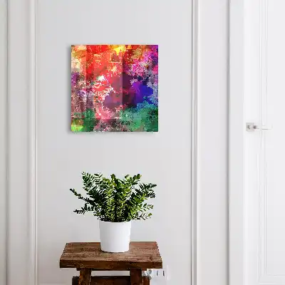 Wall mounted key box Colorful expression, intensity of composition
