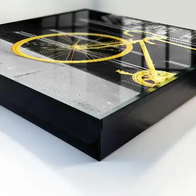 Key box for home A yellow bike in a black and white background