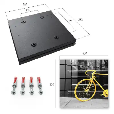 Key box for home A yellow bike in a black and white background