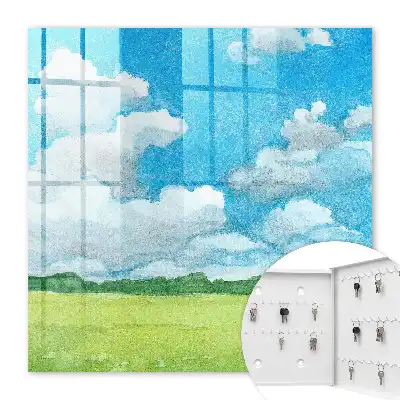 Key cabinet A summer landscape that highlights freshness
