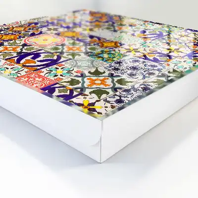 Wall mounted key box Colorful tiles full of patterns