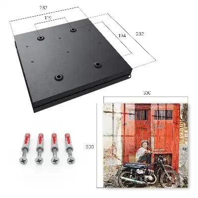 Key box for home Street art with a motorcycle painting