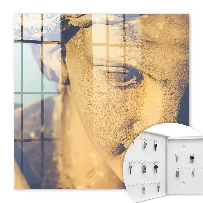 Wall mounted key box Quiet elegance in warm light