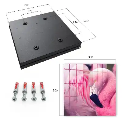 Wall mounted key cabinet Pink beauty in soft light