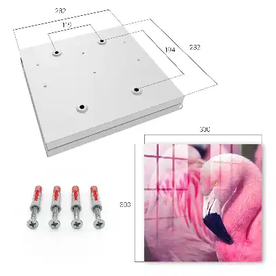 Wall mounted key cabinet Pink beauty in soft light