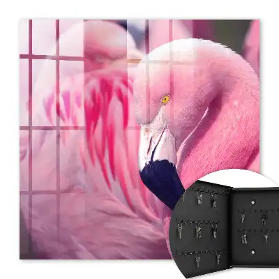 Wall mounted key cabinet Pink beauty in soft light