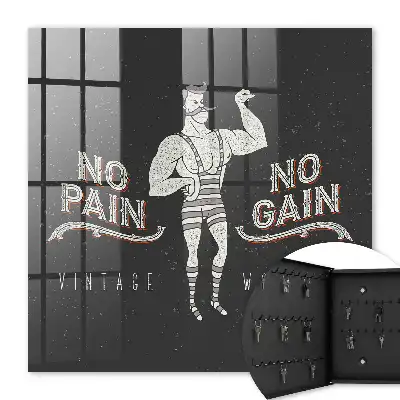 Key box for home Retro strongman motivational inscription