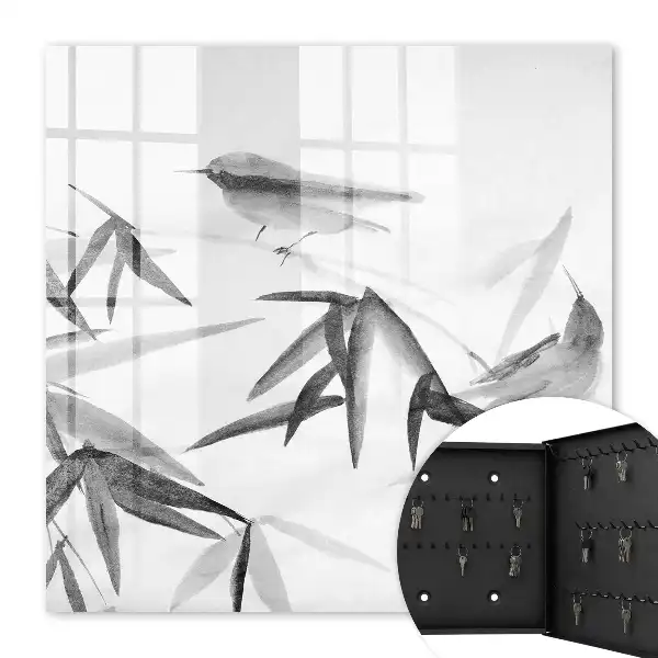 Key box for home Bamboo nature birds