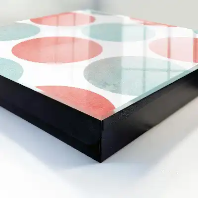 Decorative key box Pastel circles on a white background