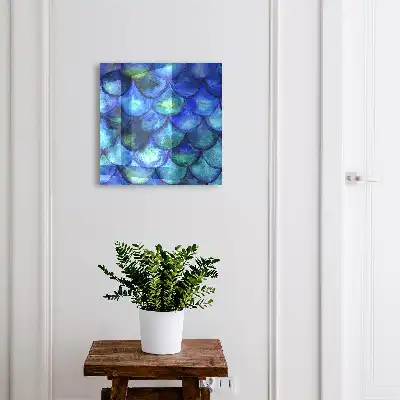 Decorative key box Blue tone scales