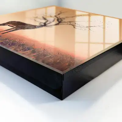 Wall mounted key box Magical Deer of the Orange Mist