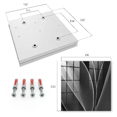 Key box for home Leaves of an abstractly elegant composition