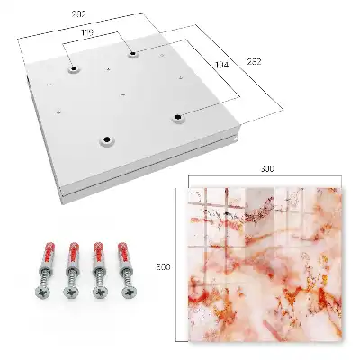 Decorative key box Marble pattern elegance luxury