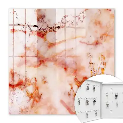 Decorative key box Marble pattern elegance luxury