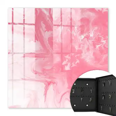 Wall mounted key box The pink zephyr of a dynamic composition