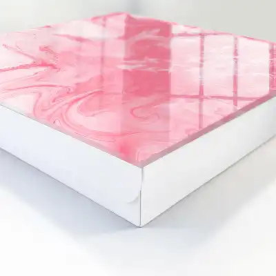 Wall mounted key box The pink zephyr of a dynamic composition